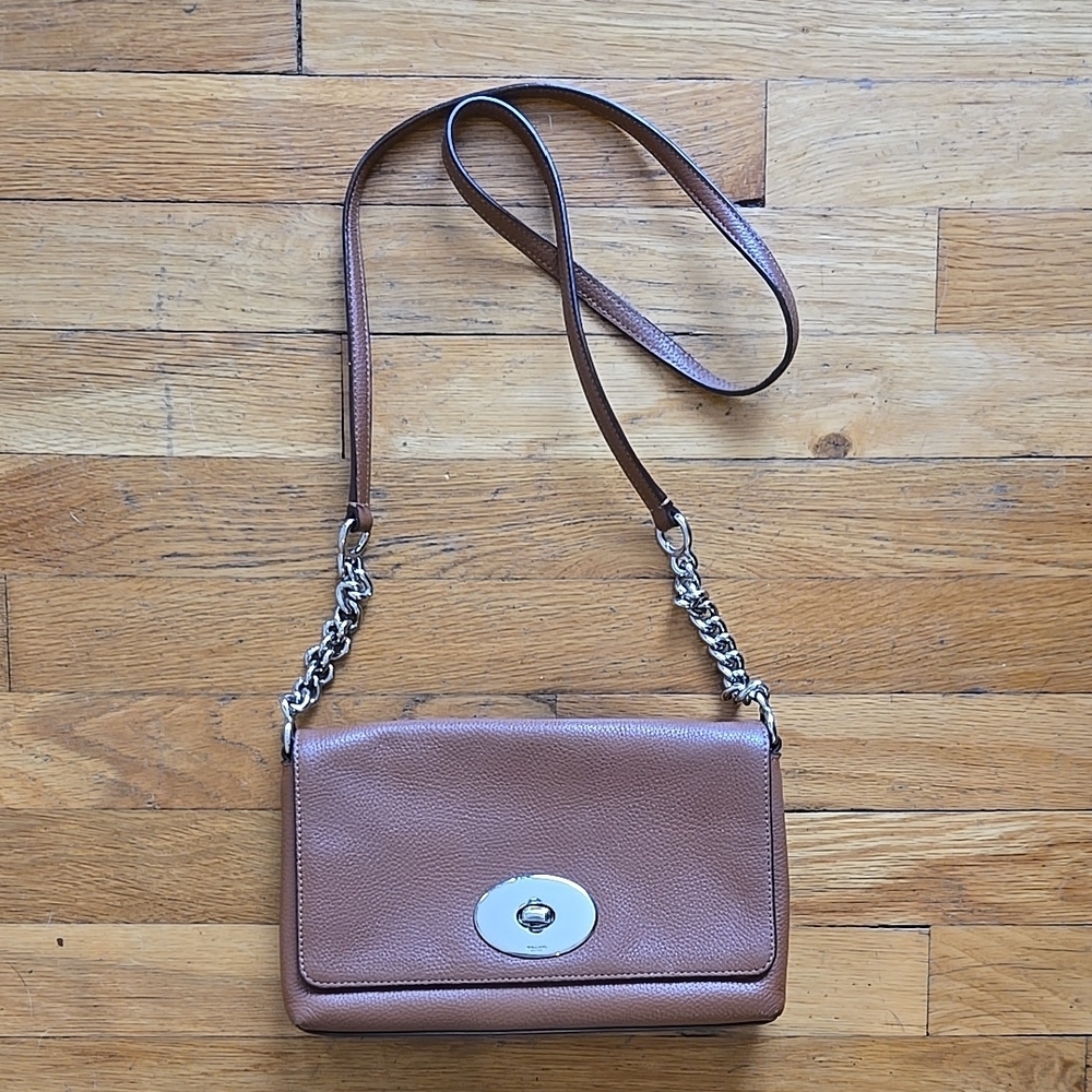 COACH Brown Leather Crossbody Bag